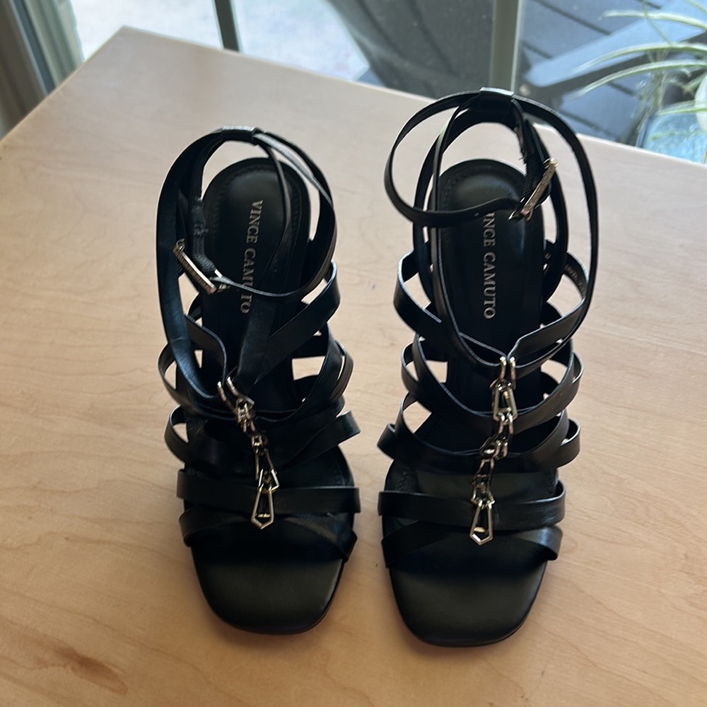 Womens stiletto sandal heeled